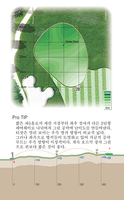 6홀 green 및 proTip